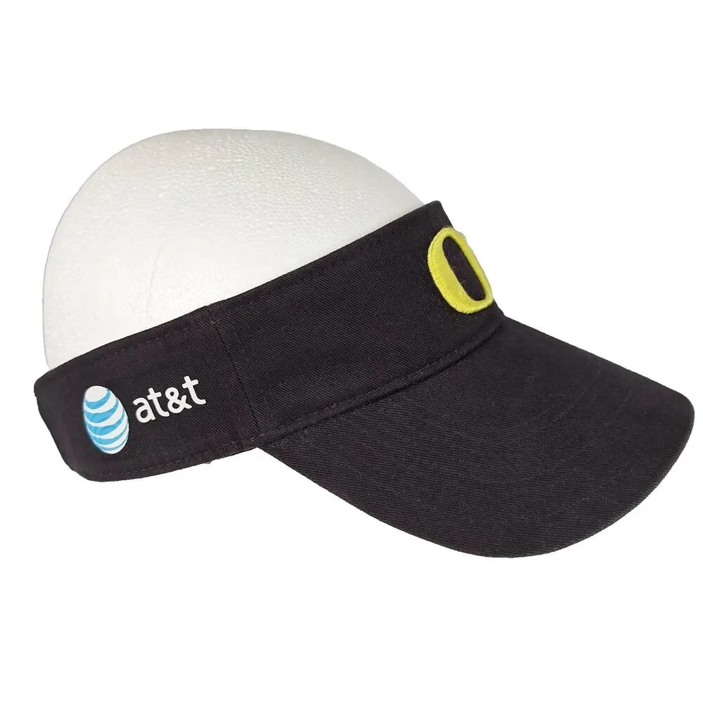 Oregon Ducks Visor Hat Cap Nike Heritage86 Strapback Black Yellow at&t Football